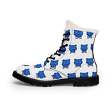 Blue Bear Men’s Fur-Lined Leather Boots (White Background)
