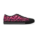PARIZ Pink Peony Women's Low Top Sneakers