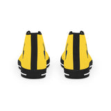 ZeLimited Male Elk Silhouette Men's High Top Sneakers (Yellow)