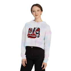 iULi'Style  -  Women’s Cropped Hooded/Sweatshirt with Sneaker Design