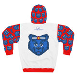 ZeLimited Blue Bear Colorado Hoodie (Women's White & Red)