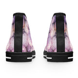 PARIZ Lavender Peonies Women's High Top Sneakers