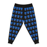 ZeLimited Blue Bear Men's Athletic Joggers (All Black)