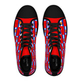 Colorado Checkered Flag Women's High Tops (red background)