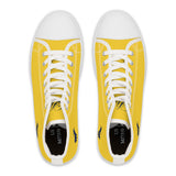 ZeLimited Female Elk Silhouette Women's High Top Sneakers (Yellow)