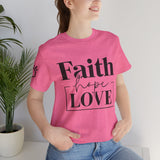 Faith, Hope, Love women's t-shirt