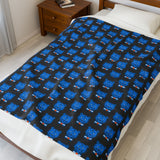 Blue Bear - Men's Velveteen Plush Blanket