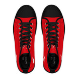 ZeLimited Female Elk Silhouette Women's High Top Sneakers (Red)