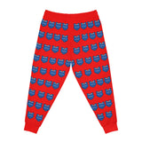ZeLimited Blue Bear Women's Athletic Joggers (All Red)
