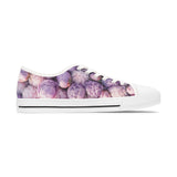PARIZ Lavender Peonies Women's Low Top Sneakers