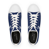 ZeLimited Male Elk Silhouette Men's Low Top Sneakers (Navy Blue)