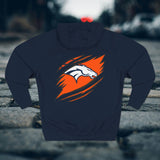 BRONCO - Blue Bear - Unisex Graphic Fleece Hoodie, Cozy Sweatshirt UNI