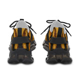 PARIZ Yellow Peonies Women's Athletic Sneakers