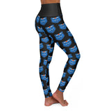 Blue Bear - Women's High Waisted Leggings - By ZeLimited