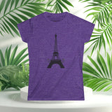 PARIZ - Eiffel Tower Women's Softstyle Tee, Paris Love Shirt, Travel Fashion Tee, Casual Summer Top, Tourist Gift, Graphic Tee