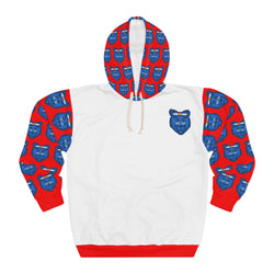ZeLimited Blue Bear Colorado Hoodie (Women's White & Red)