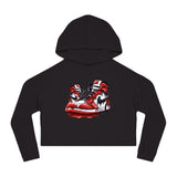 iULi'Style  -  Women’s Cropped Hooded/Sweatshirt with Sneaker Design