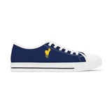 ZeLimited Female Elk Silhouette Women's Low Top Sneakers (Navy Blue 2)