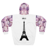 PARIZ Lavender Peonies Hoodie (White with Peonies)