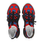 Blue Bear Women's Athletic (Red background)