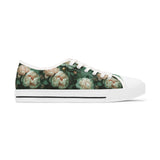 PARIZ Pale Blush and Creamy White Peonies Women's High Top Sneakers