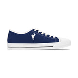 ZeLimited Female Elk Silhouette Women's Low Top Sneakers (Navy Blue)