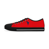 ZeLimited Female Elk Silhouette Women's Low Top Sneakers (Red 2)