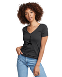 PARIZ Eiffel Tower Women's V-Neck
