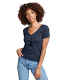 PARIZ Eiffel Tower Women's V-Neck