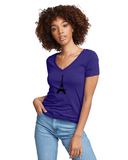 PARIZ Eiffel Tower Women's V-Neck
