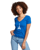 PARIZ Eiffel Tower Women's V-Neck