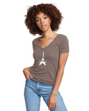 PARIZ Eiffel Tower Women's V-Neck
