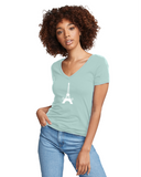 PARIZ Eiffel Tower Women's V-Neck