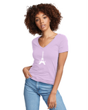 PARIZ Eiffel Tower Women's V-Neck